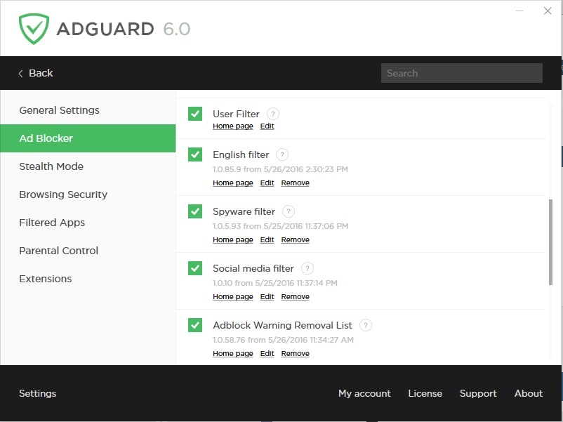 adguard service will not stay turned on