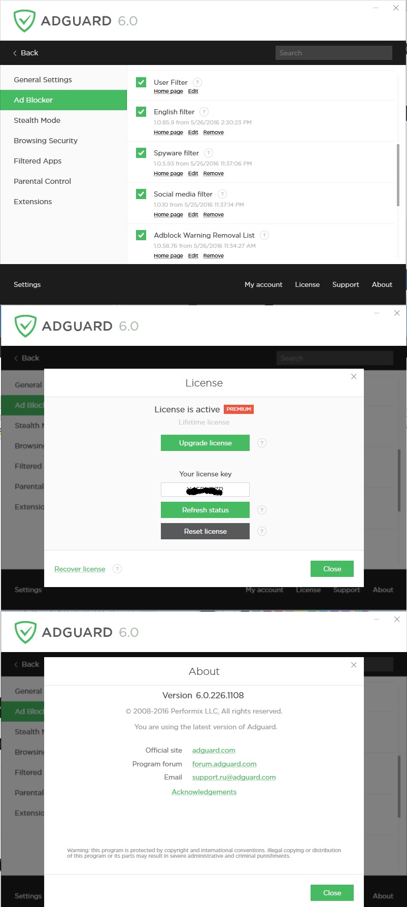 licencia para adguard 6.1