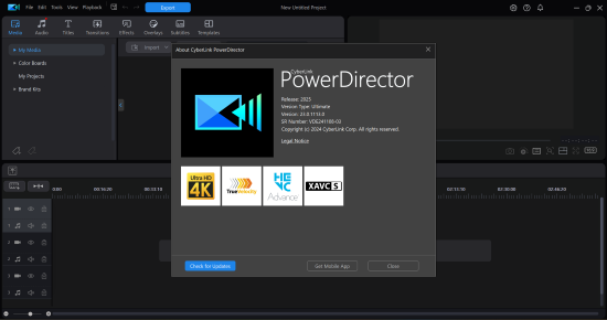 CyberLink PowerDirector Ultimate 2025 v23.0 (build 1119)(x64) Multilingual Screenshot2024-11-20221056.png.82ec2193a2ac73cc984e88692492cddf